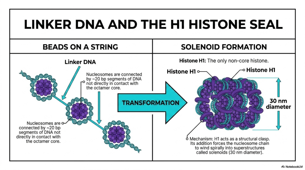 Slide 7: Linker DNA, Histone H1, and Chromatin Structure