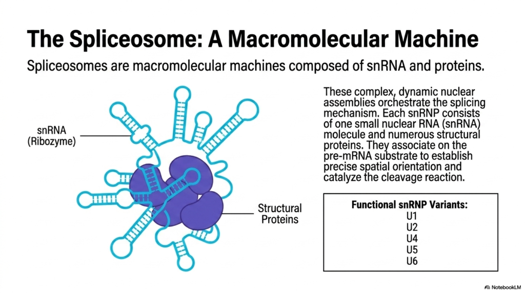 Slide 7: The Spliceosome in RNA Maturation: Nature's Complex Macromolecular Machine