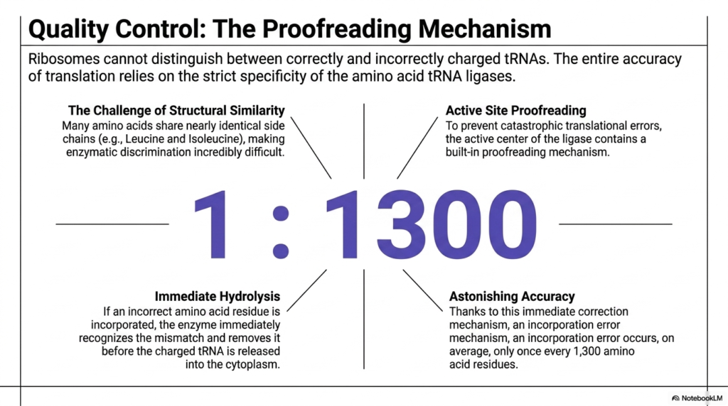 Slide 7: Quality Control in Amino Acid Activation