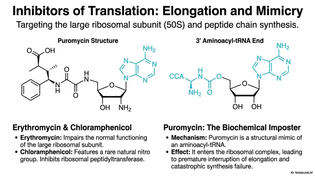 Slide 7: Antibiotics Mechanism of Action: Elongation and Mimicry