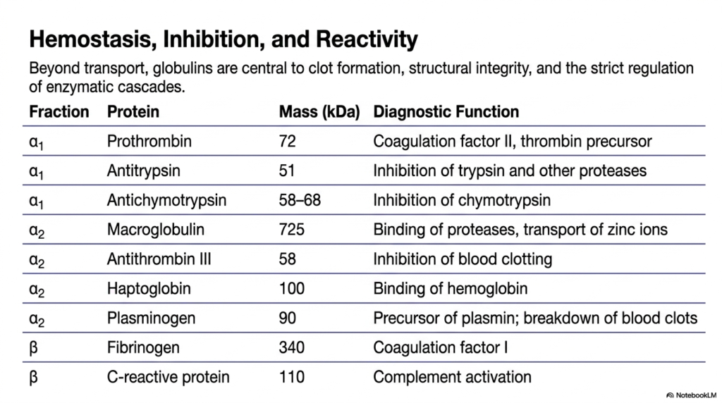 Slide 7: Hemostasis, Inhibition, and Reactivity of Plasma Proteins