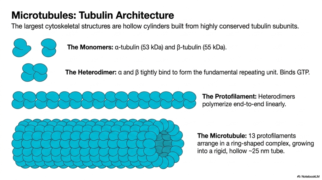Slide 8: Eukaryotic Cytoskeleton: The Cylindrical Architecture of Microtubules