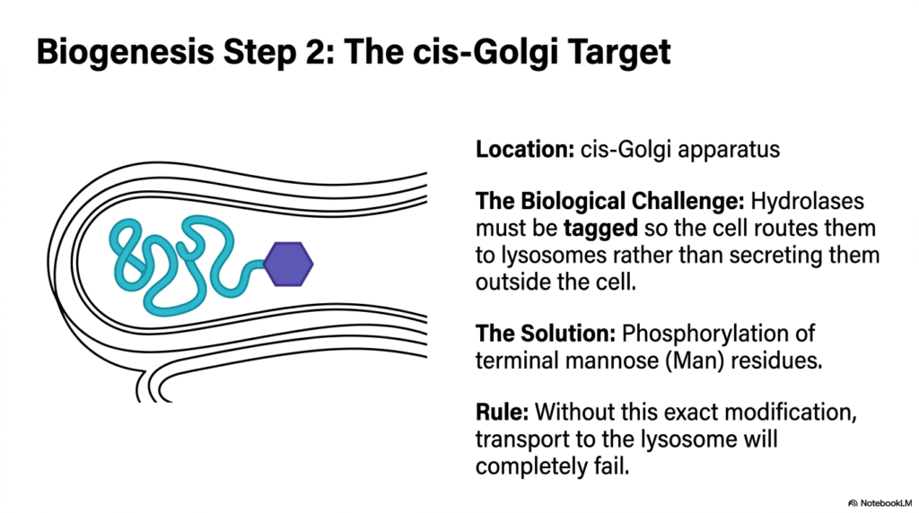 Slide 8: The cis-Golgi Target in the Biogenesis of Lysosomes