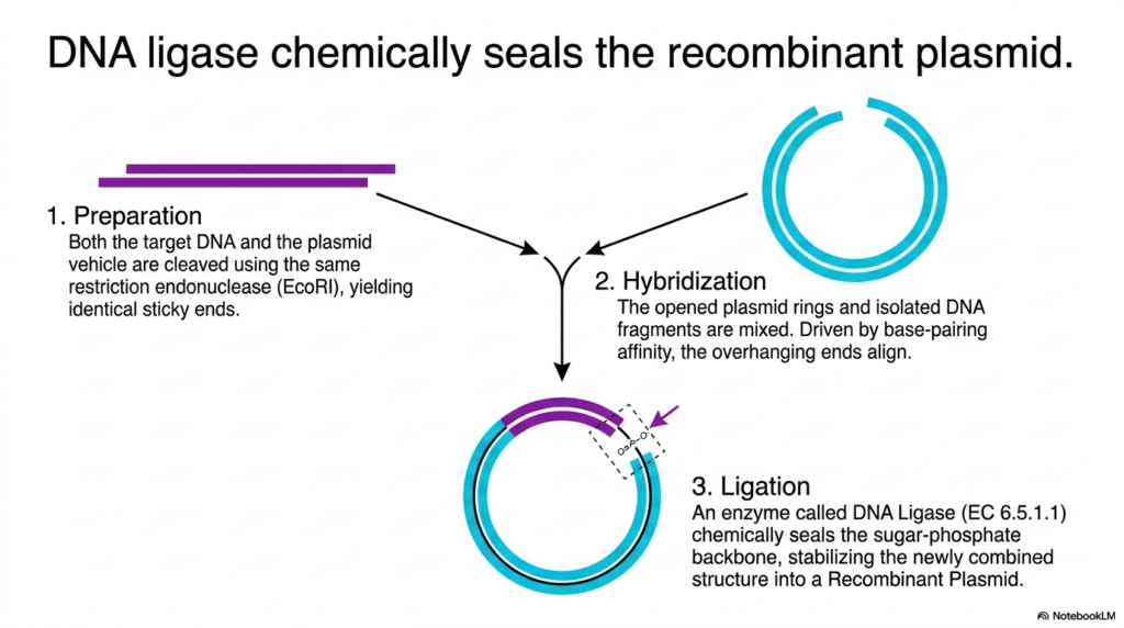 Slide 8: DNA Ligase in DNA Cloning: Sealing the Recombinant Construct