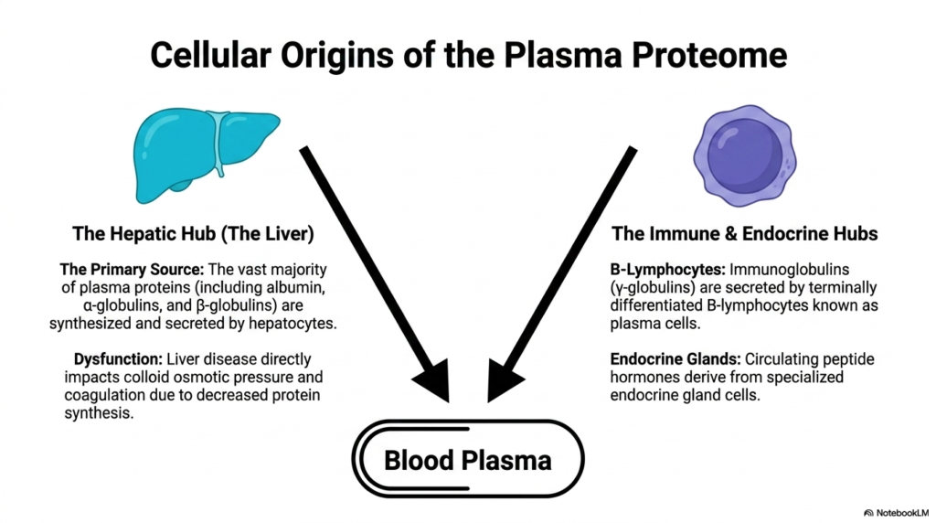 Slide 8: Cellular Origins of the Proteome and Plasma Proteins