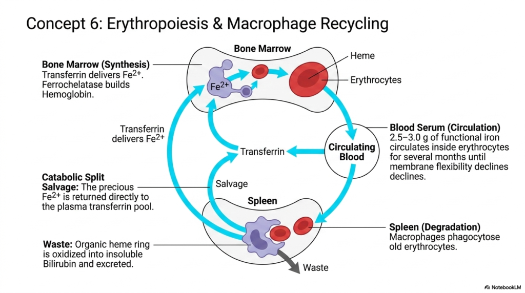 Slide 8: Erythropoiesis and Macrophage Recycling in Iron Metabolism: The Biological Circular Economy