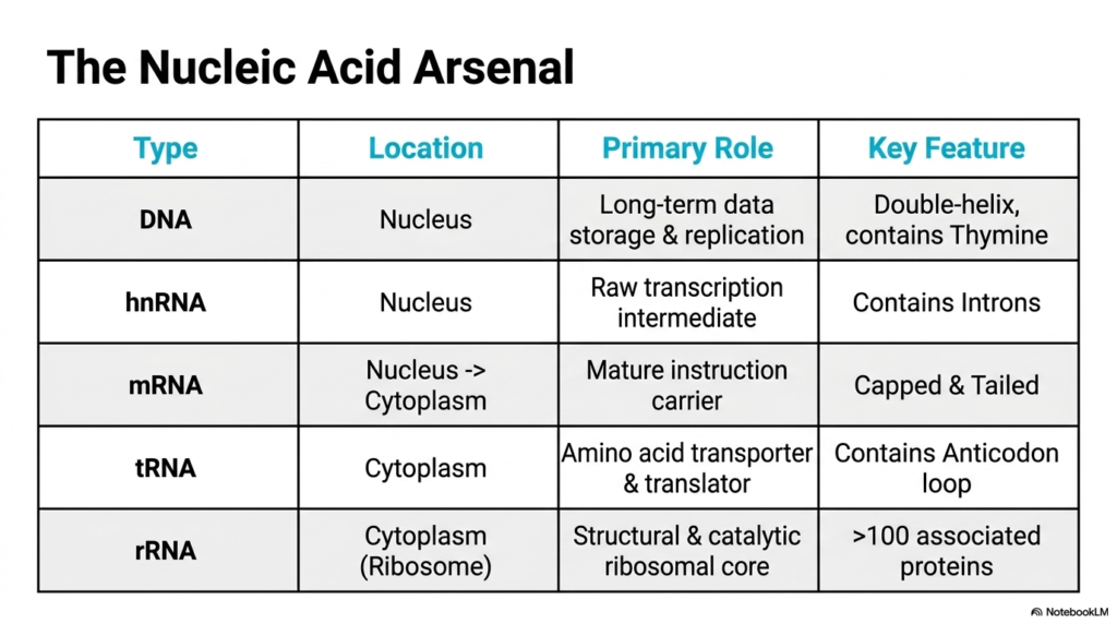 Slide 9: The Nucleic Acid Arsenal of Molecular Genetics