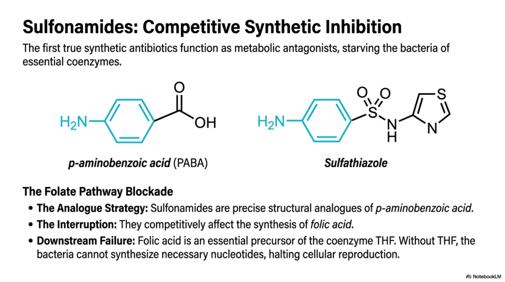 Slide 9: Antibiotics Mechanism of Action: Competitive Synthetic Inhibition