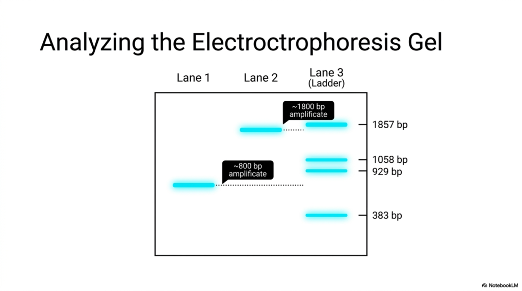 Slide 9: Gel Analysis: Verifying the Polymerase Chain Reaction Targets