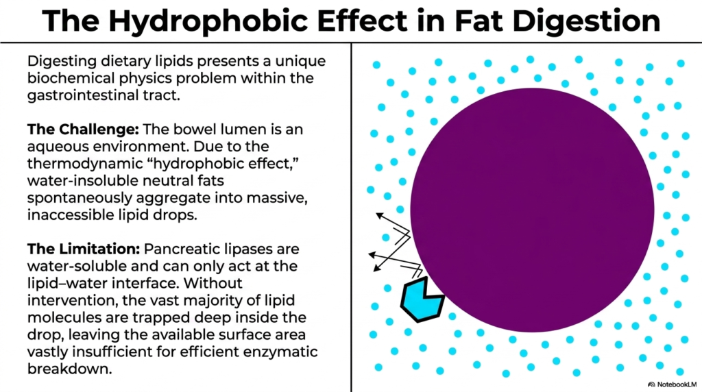 Slide 9: Thermodynamics in Digestive Processes: The Hydrophobic Effect