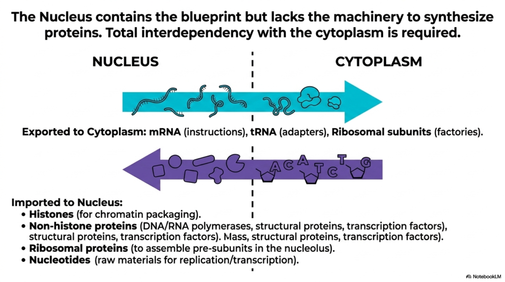Slide 10: Cytoplasmic Interdependency of the Eukaryotic Cell Nucleus