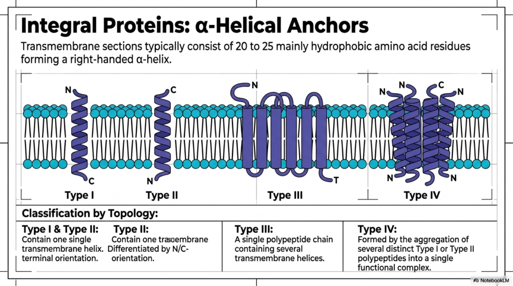 10. Plasma Membrane Structure: Integral alpha-Helical Anchors