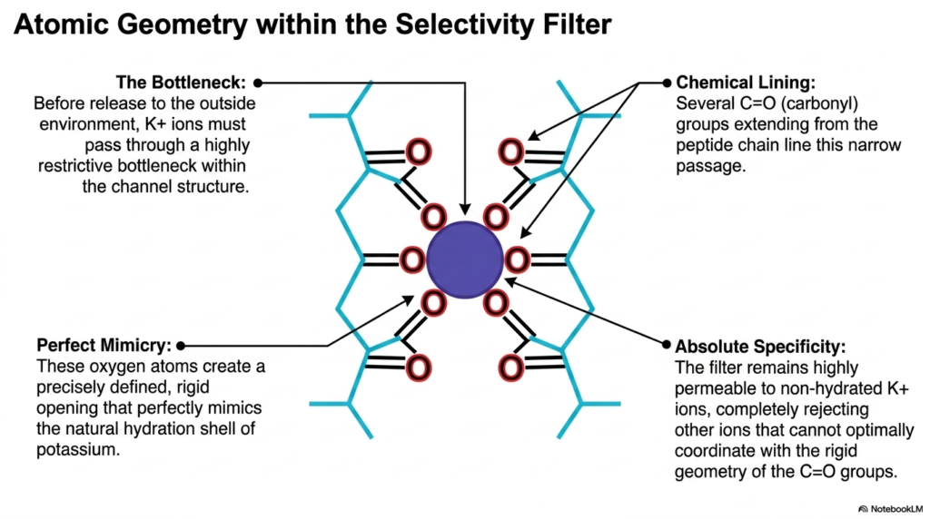 Slide 10: Atomic Geometry in Membrane Ion Channels