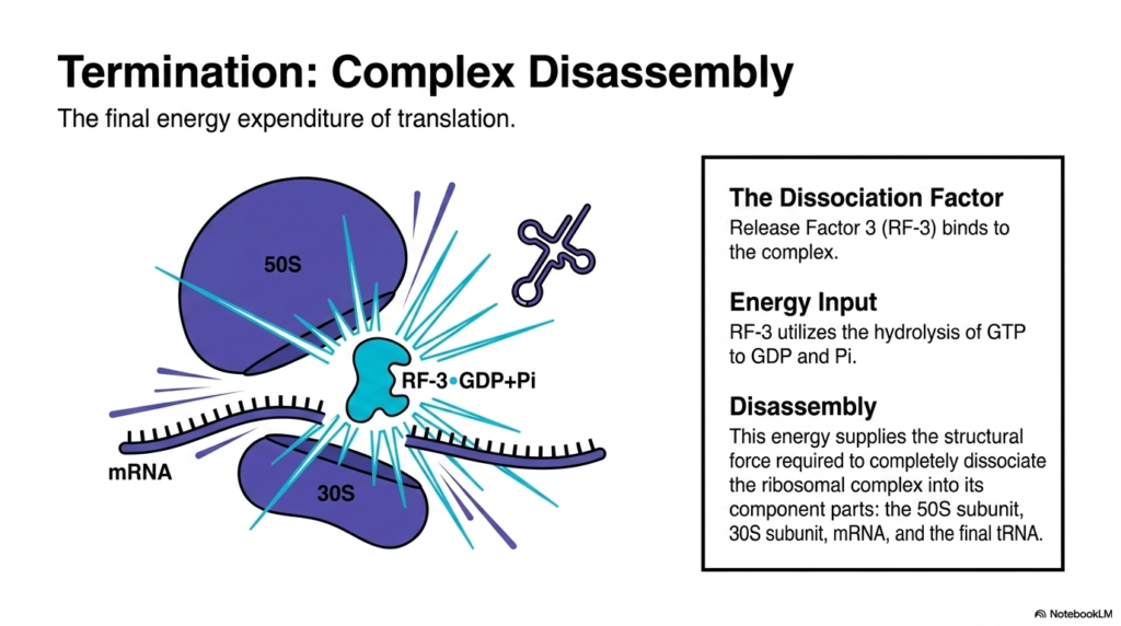 Slide 10: Translation Elongation and Termination: Complex Disassembly