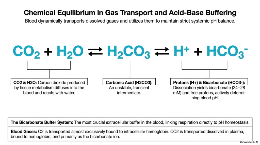 Slide 10: Human Blood Composition - Chemical Equilibrium in Gas Transport and Acid-Base Buffering