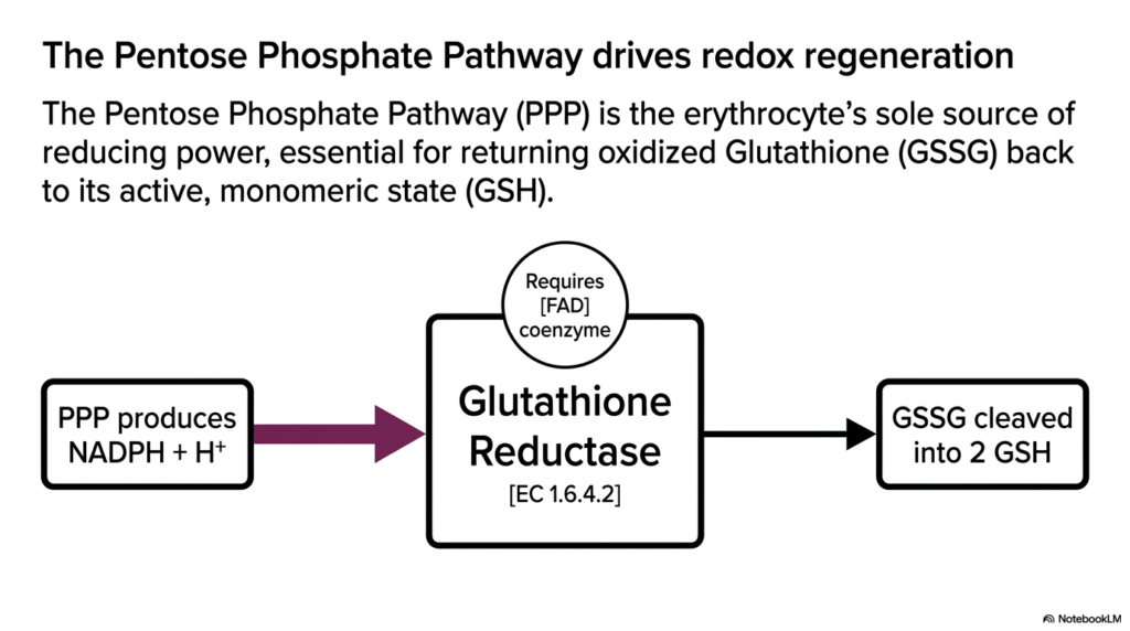 Slide 10: Erythrocyte Metabolism: Pathways and Oxidative Protection - The Pentose Phosphate Pathway: Fueling the Defenses