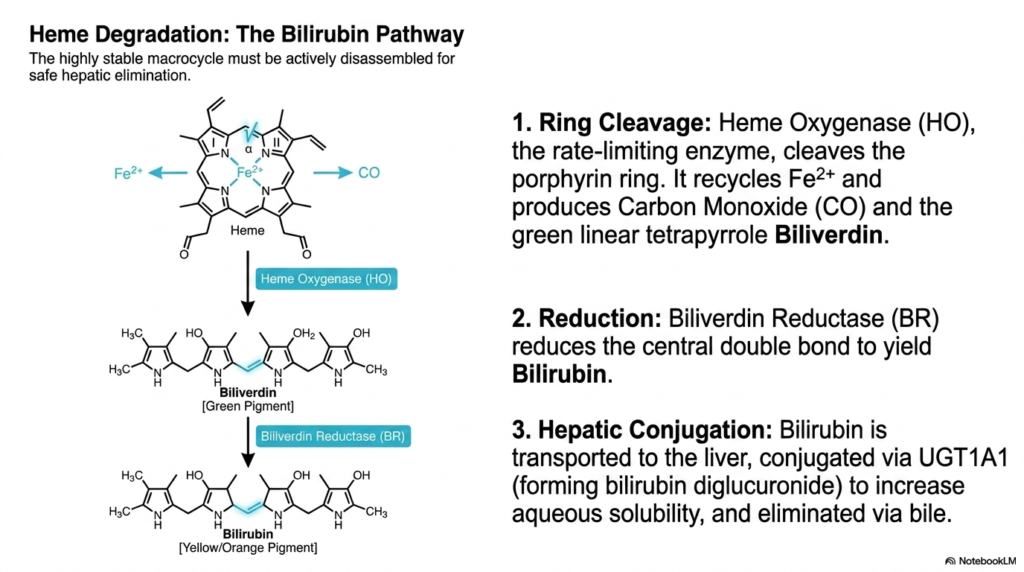 Slide 11: Beyond Heme Biosynthesis: The Degradation and Bilirubin Pathway