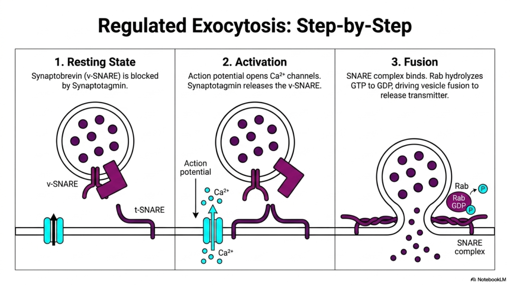 Slide 11: The Step-by-Step Process of Protein Sorting and Exocytosis