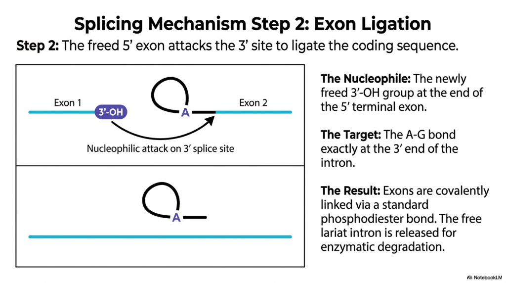 Slide 11: Exon Ligation in RNA Maturation: Unifying the Coding Sequences