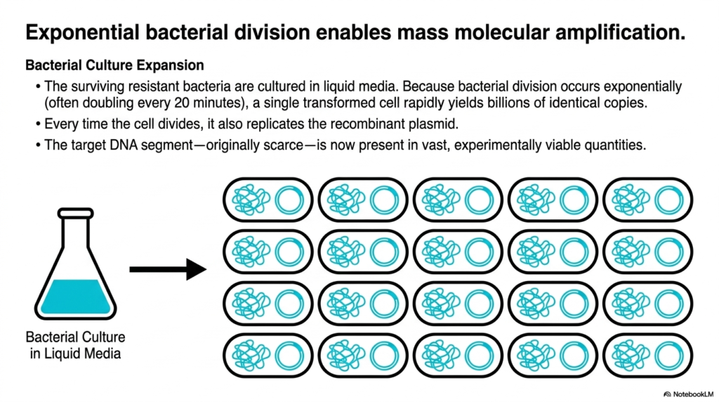 Slide 11: Exponential Amplification in DNA Cloning: Mass Molecular Production
