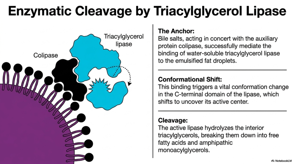 Slide 11: Enzymatic Cleavage in Digestive Processes: Triacylglycerol Lipase Action