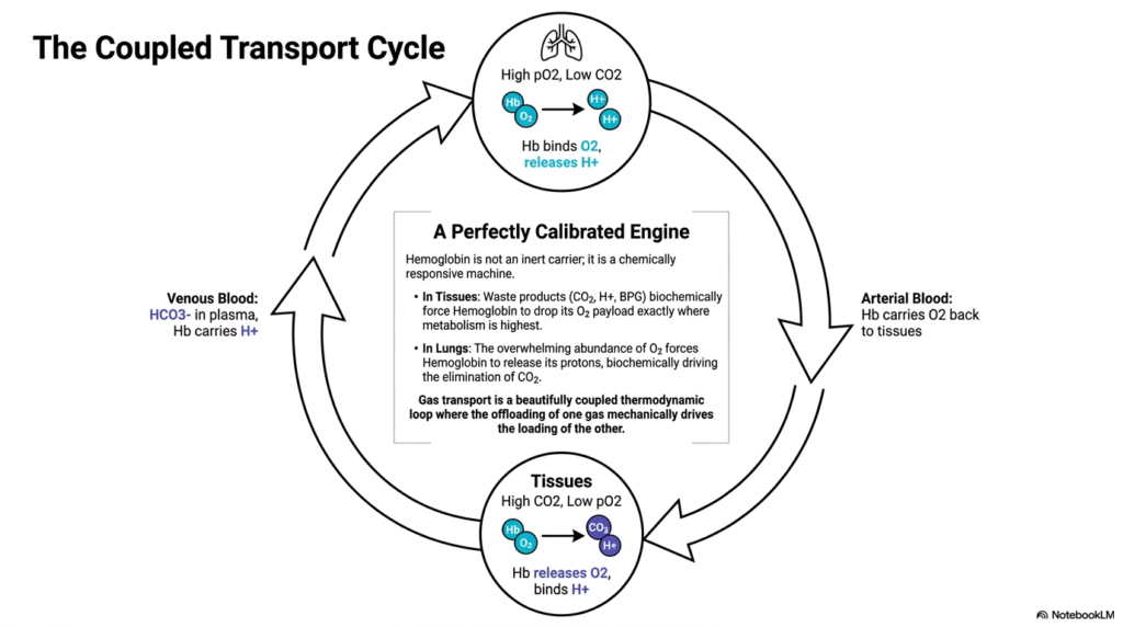 Slide 11: The Coupled Cycle of Hemoglobin Oxygen Transport