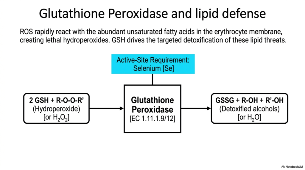 Slide 11: Erythrocyte Metabolism: Pathways and Oxidative Protection - Lipid Defense: Shielding the Membrane