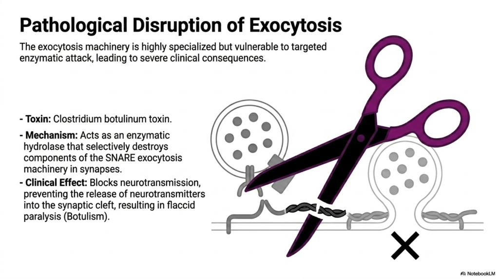 Slide 12: Pathological Disruption in Protein Sorting and Exocytosis
