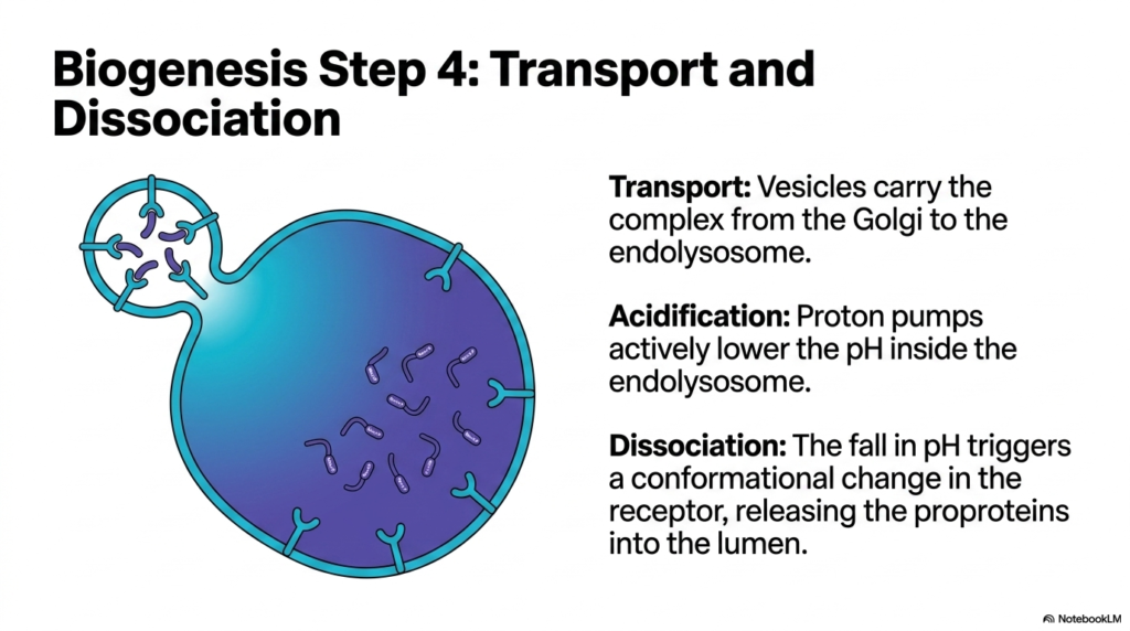 Slide 12: Transport and Dissociation to the Endolysosome