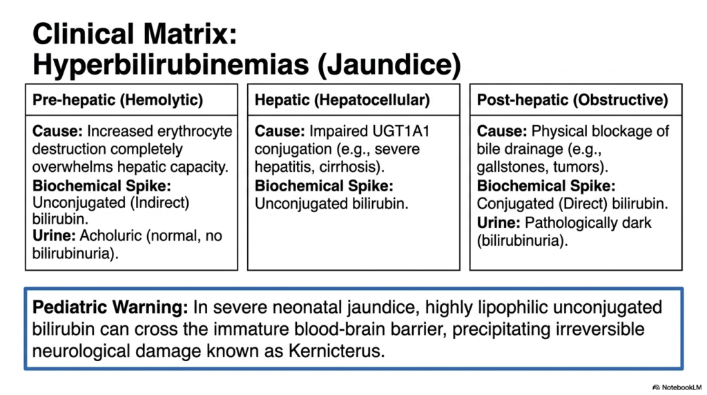 Slide 13: Clinical Pathologies of Heme Degradation: Understanding Jaundice Matrices