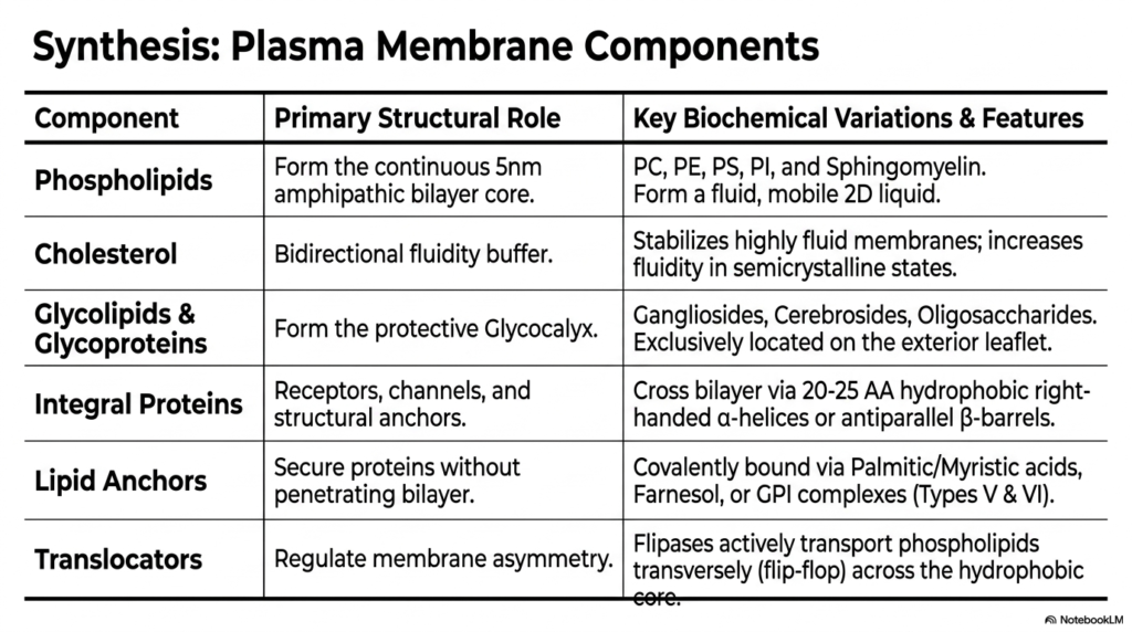 13. Plasma Membrane Structure: Synthesizing the Components