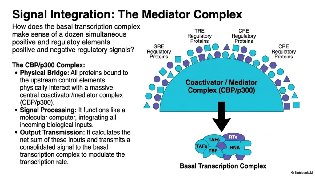 Slide 13: Signal Integration in Eukaryotic Transcription: The CBP/p300 Complex
