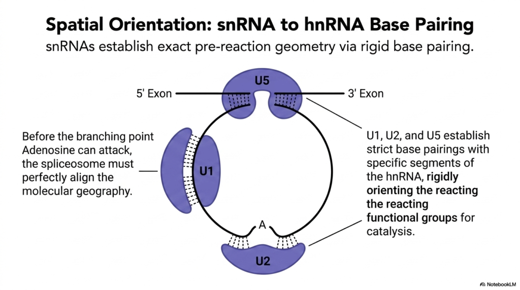 Slide 13: Spatial Orientation in RNA Maturation: Achieving Precision via Base Pairing