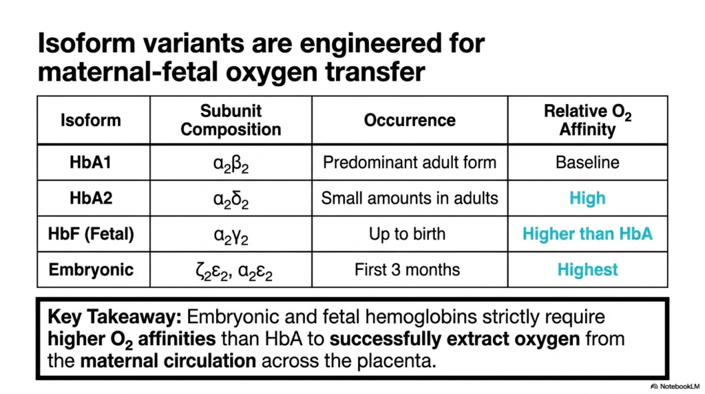 Slide 13: Engineered Hemoglobin Isoforms for Fetal Survival