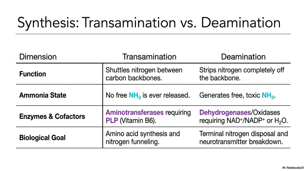 Biochemical Mechanisms of Transamination and Deamination