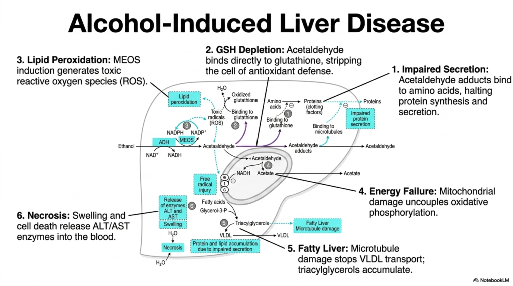 Slide 14: Xenobiotic Metabolism: The Pathology of Alcohol-Induced Liver Disease