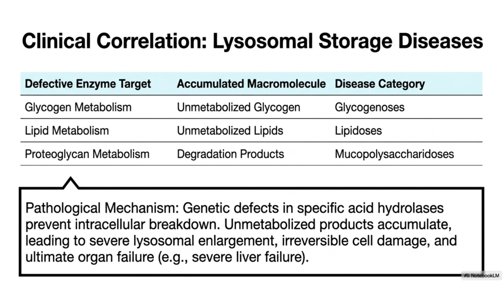Slide 14: Clinical Correlation: Lysosomal Storage Diseases