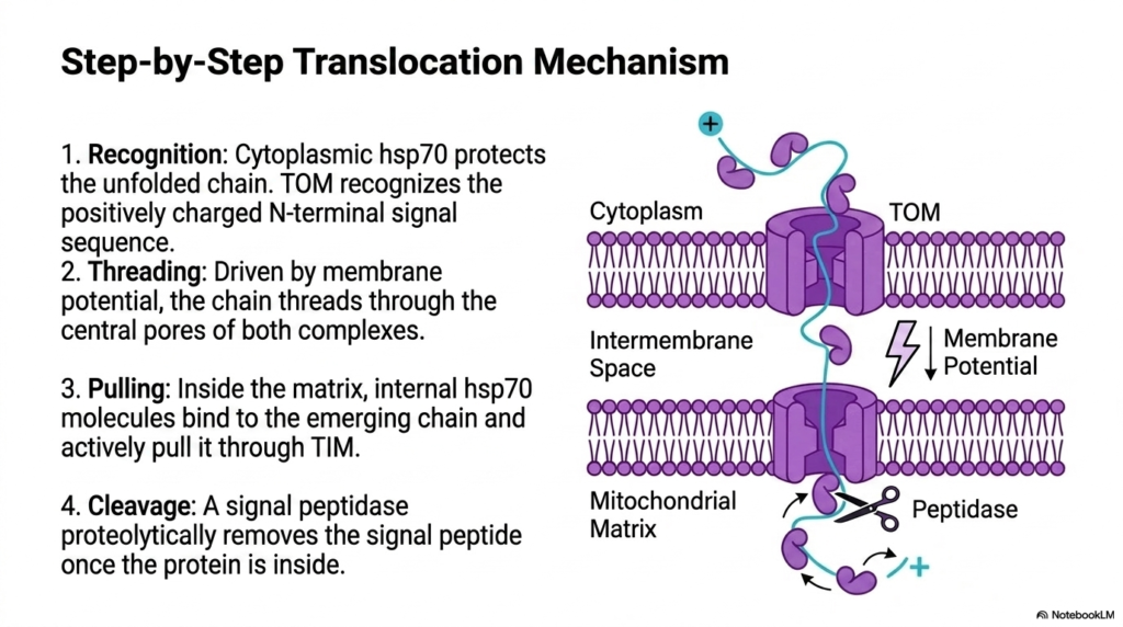 Slide 15: Step-by-Step Translocation in Protein Maturation