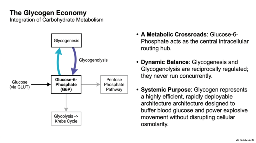 Glycogen Metabolism: Structural Principles, Pathways, and Clinical Significance