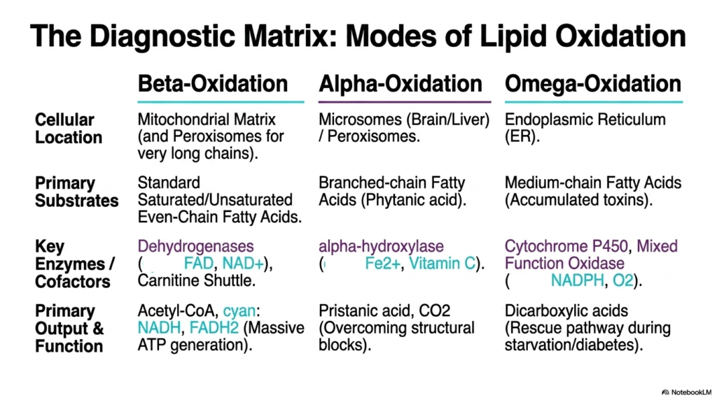 Fatty Acid Oxidation: Mechanisms of Lipid Metabolism