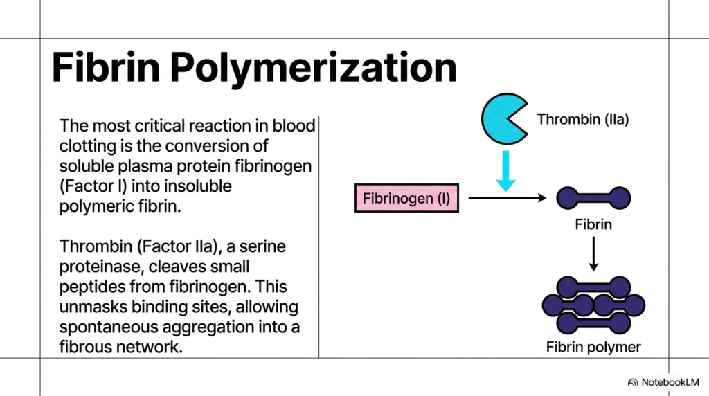 Slide 3: Fibrin Polymerization in Blood Coagulation