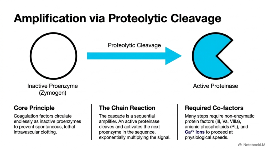 Slide 5: Zymogens and Cascade Amplification in Blood Coagulation
