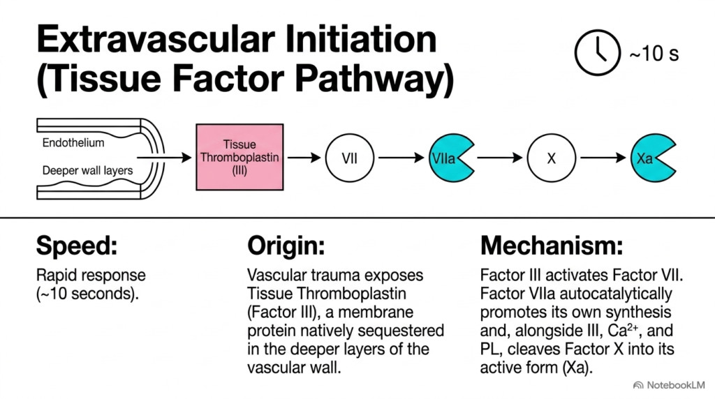Slide 6: Extravascular Initiation of Blood Coagulation