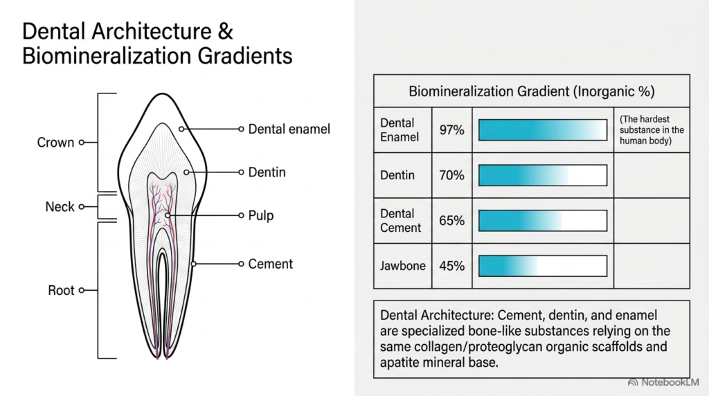 Slide 6: Dental Architecture and Mineral Gradients in Bone and Teeth Biochemistry