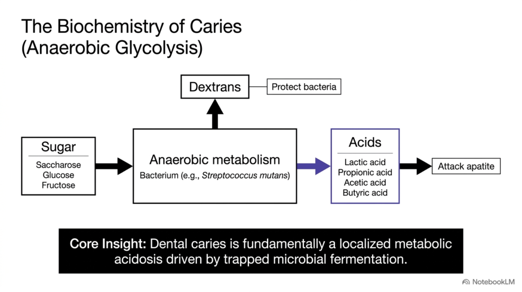 Slide 8: Caries and Anaerobic Glycolysis in Bone and Teeth Biochemistry