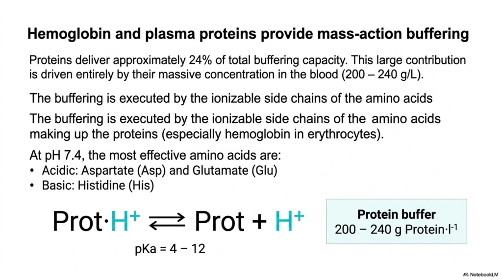 Slide 10: Protein Buffers and Their Role in Acid-Base Balance