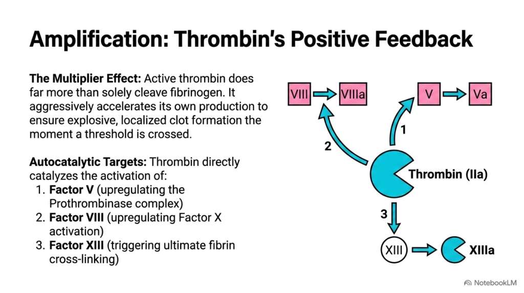 Slide 11: Thrombin and Positive Feedback in Blood Coagulation