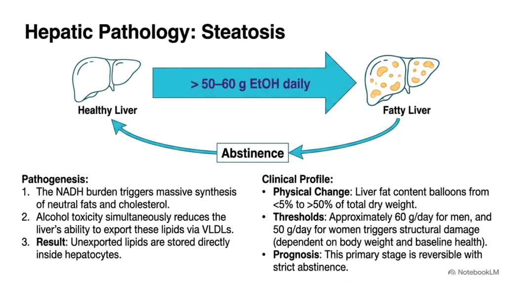 Slide 11: Hepatic Steatosis as a Consequence of Ethanol Metabolism