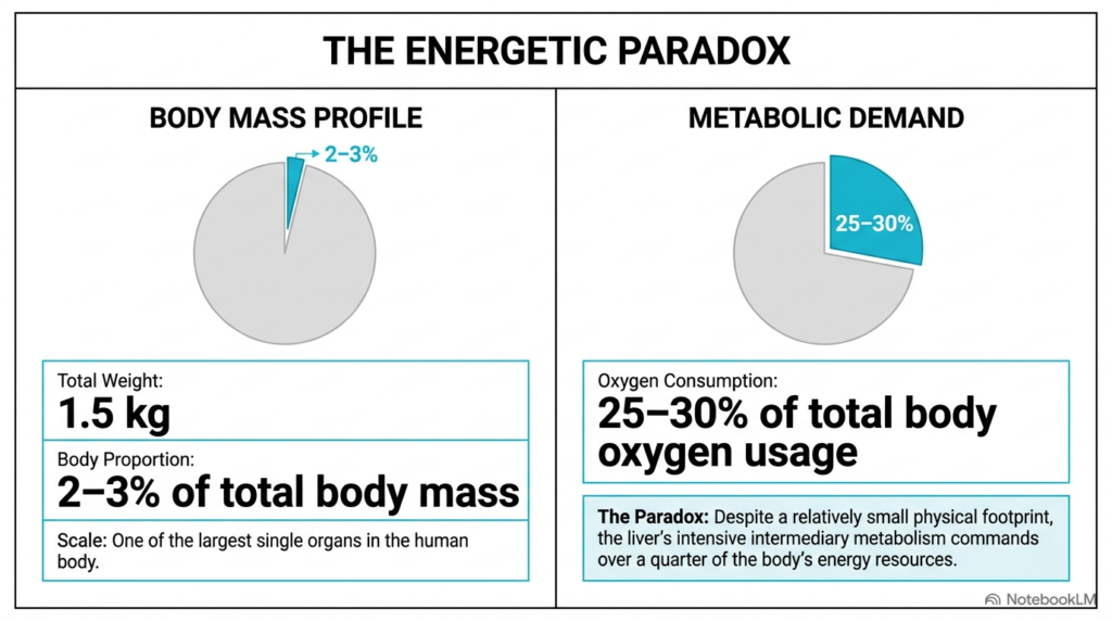 Slide 2: The Energetic Paradox of Liver Metabolism