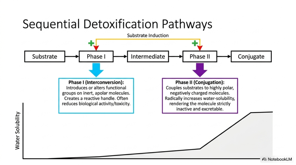 Slide 3: Sequential Detoxification Steps in Metabolic Biotransformation